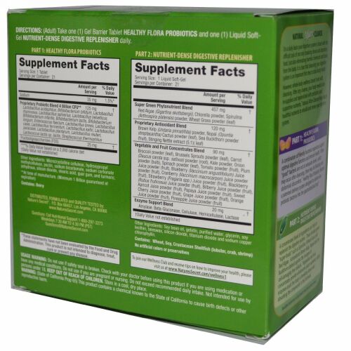 Nature's Secret, Natural After-Cleanse, Total-Body Renewal, 2 Part Program, 21 Gel Barrier Tablets / 21 Liquid Soft-Gels (Discontinued Item)