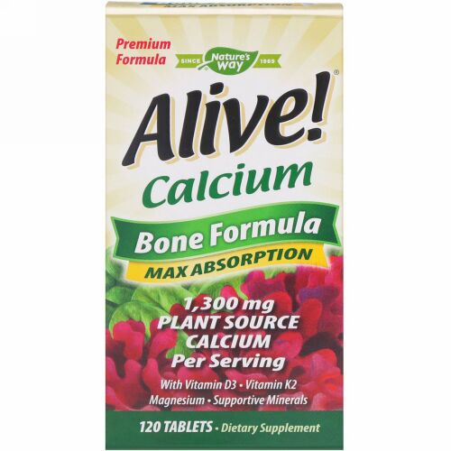 Nature's Way, Alive! （アライブ！）カルシウム、骨用処方、120錠
