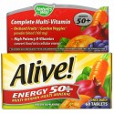 Nature's Way, Alive!（アライブ！）エネルギー50＋、マルチビタミン-マルチミネラル、50歳以上の成人用、60粒