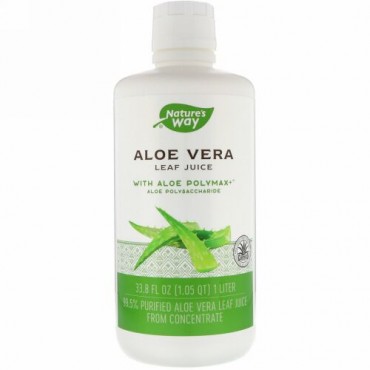 Nature's Way, アロエベラ、葉の果汁 33.8液量オンス (1リットル)