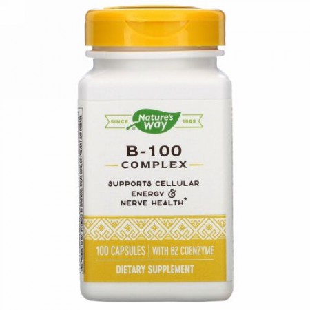 Nature's Way, ビタミンB2・コエンザイム配合B-100複合体、100粒
