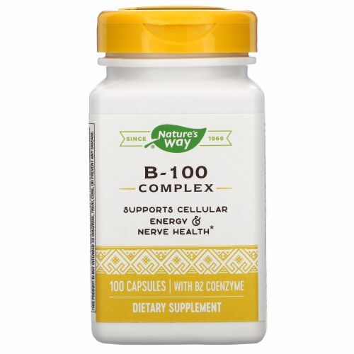 Nature's Way, ビタミンB2・コエンザイム配合B-100複合体、100粒