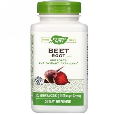 Nature's Way, ビーツ、500 mg、植物性カプセル320粒