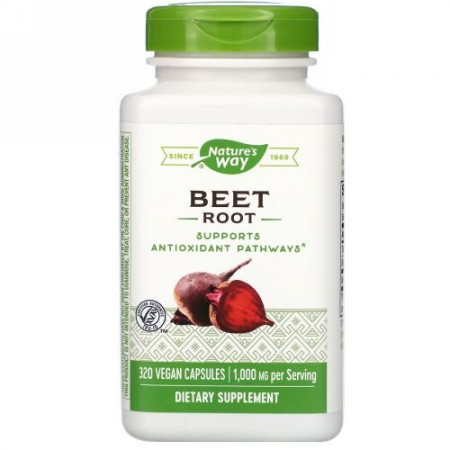 Nature's Way, ビーツ、500 mg、植物性カプセル320粒