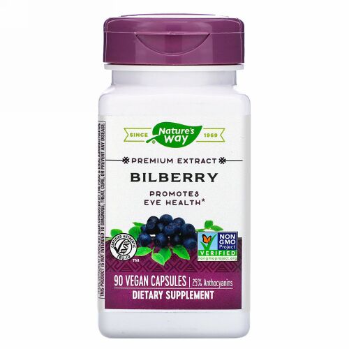 Nature's Way, ビルベリー、ビーガンカプセル90粒