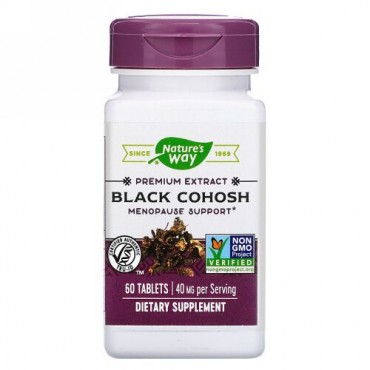 Nature's Way, Black Cohosh, 40 mg, 60 Tablets (Discontinued Item)