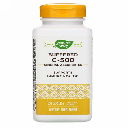 Nature's Way, Buffered C-500, 500 mg, 250 Capsules