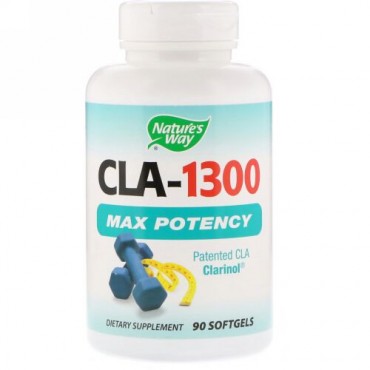 Nature's Way, CLA-1300, マックス ポテンシー, 90 ソフトカプセル (Discontinued Item)
