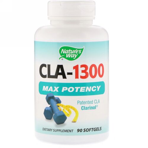 Nature's Way, CLA-1300, マックス ポテンシー, 90 ソフトカプセル (Discontinued Item)