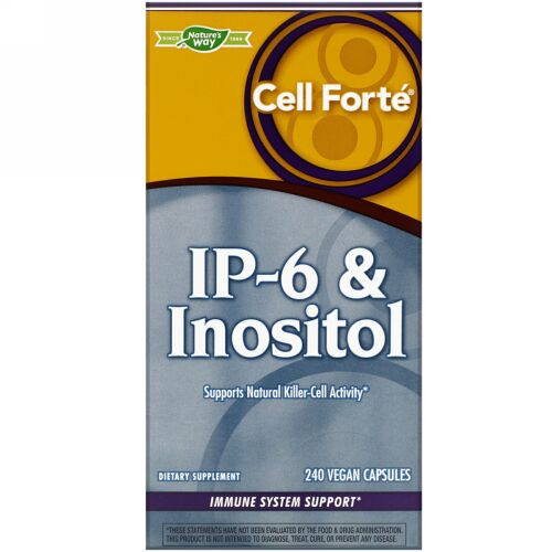 Nature's Way, Cell Forté（セルフォーテ）、IP-6＆イノシトール、ビーガンカプセル240粒