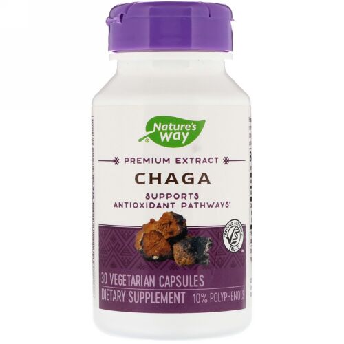 Nature's Way, Chaga, 30 Vegetarian Capsules (Discontinued Item)