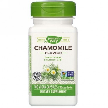 Nature's Way, Chamomile Flower, 700 mg, 100 Vegan Capsules