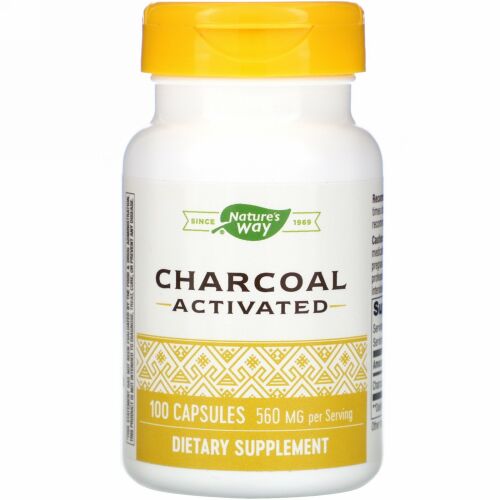 Nature's Way, 活性炭、560mg、カプセル100粒