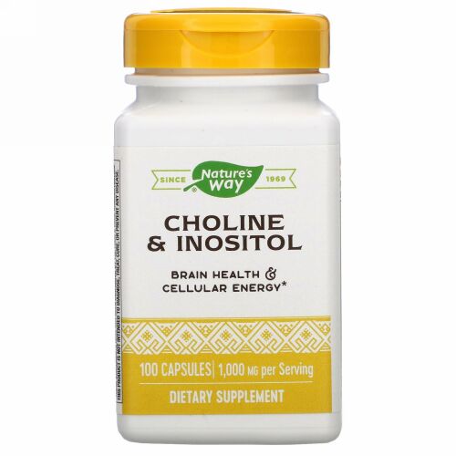 Nature's Way, Choline & Inositol, 1,000 mg, 100 Capsules