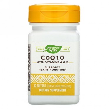 Nature's Way, CoQ10, 100 mg, ソフトジェル 30 粒