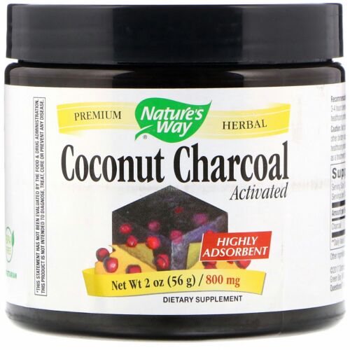 Nature's Way, ココナッツ炭、活性化、800mg、2 oz (56 g) (Discontinued Item)