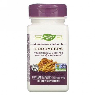 Nature's Way, Cordyceps, 1,000 mg, 60 Vegan Capsules