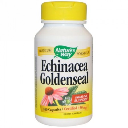 Nature's Way, Echinacea Goldenseal, 450 mg, 100 Veggie Caps (Discontinued Item)
