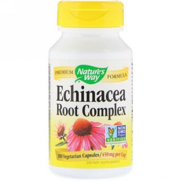 Nature's Way, Echinacea Root Complex, 450 mg, 100 Vegetarian Capsules (Discontinued Item)