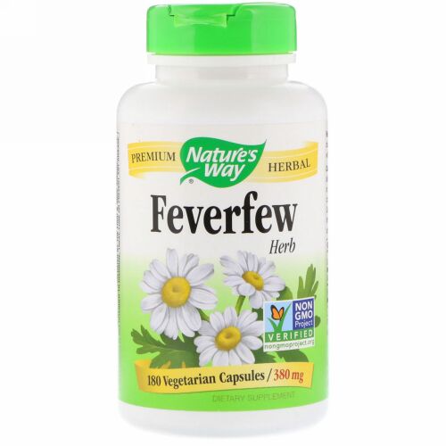 Nature's Way, フィーバーフューハーブ、 380 mg、 180植物性カプセル