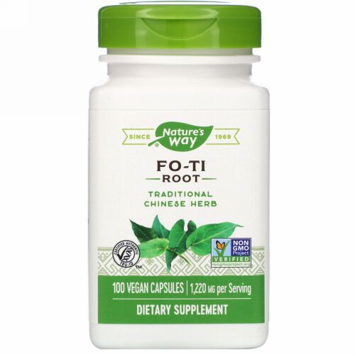 Nature's Way, ツルドクダミ根、1,220mg、ヴィーガンカプセル100粒