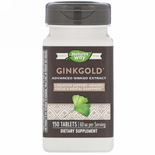 Nature's Way, Ginkgold（ギンコゴールド）、60mg、150粒