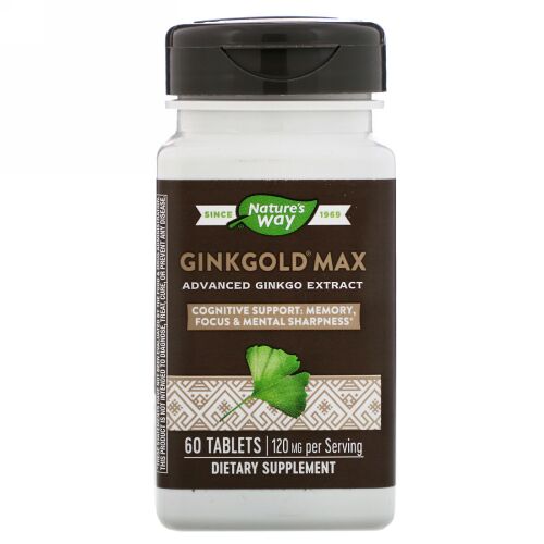 Nature's Way, Ginkgoldマックス、120 mg、60錠