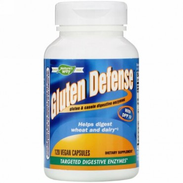 Nature's Way, DPP IV配合Gluten Defense（グルテンディフェンス）、ビーガンカプセル120粒
