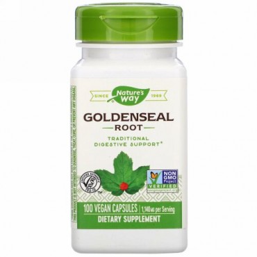 Nature's Way, Goldenseal Root, 1,140 mg, 100 Vegan Capsules
