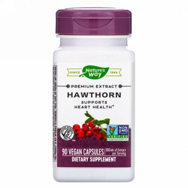 Nature's Way, Hawthorn, 300 mg, 90 Vegan Capsules