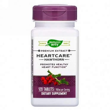 Nature's Way, HeartCare, Hawthorn, 160 mg , 120 Tablets