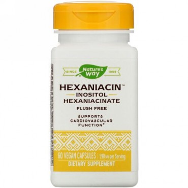 Nature's Way, HexaNiacin, 590 mg, 60 Vegan Capsules