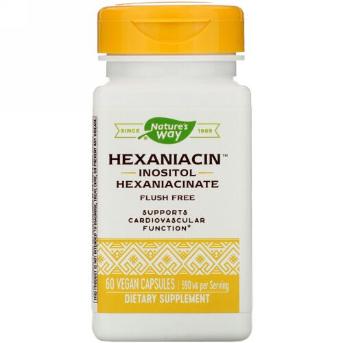 Nature's Way, HexaNiacin, 590 mg, 60 Vegan Capsules