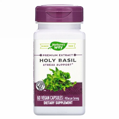 Nature's Way, Holy Basil, 450 mg, 60 Vegan Capsules