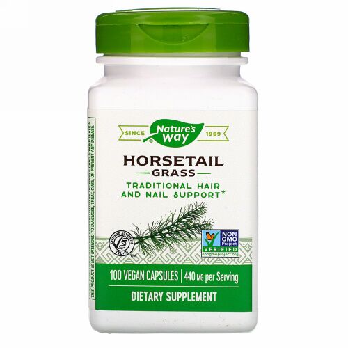 Nature's Way, ホーステールグラス、440mg、ビーガンカプセル100粒