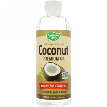 Nature's Way, Liquid Coconut Premium Oil, 20 fl oz (600 ml) (Discontinued Item)