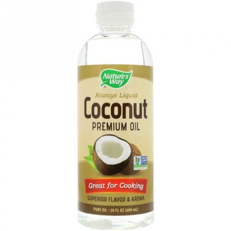 Nature's Way, Liquid Coconut Premium Oil, 20 fl oz (600 ml) (Discontinued Item)
