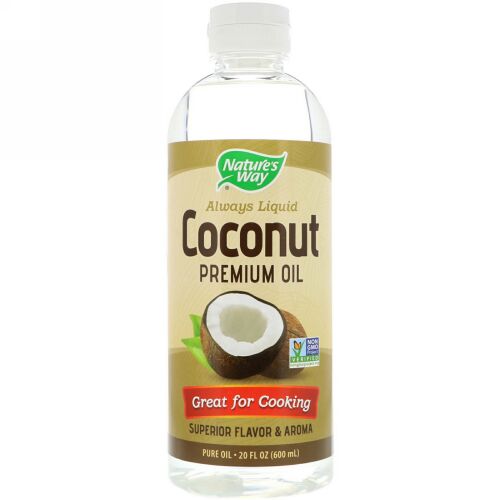 Nature's Way, Liquid Coconut Premium Oil, 20 fl oz (600 ml) (Discontinued Item)