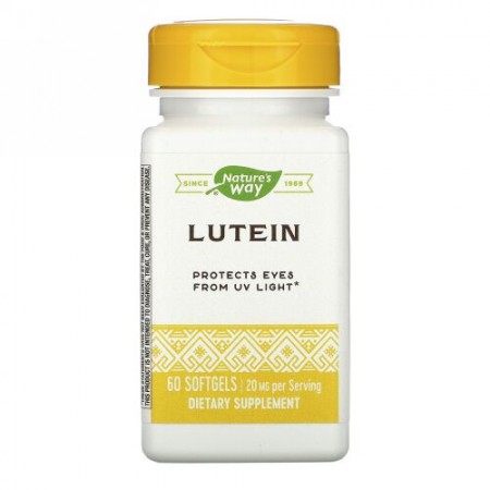 Nature's Way, ルテイン, 20 mg, ソフトジェル 60 粒