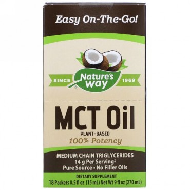 Nature's Way, MCTオイル、18 パケット、各0.5 fl oz (15 ml)