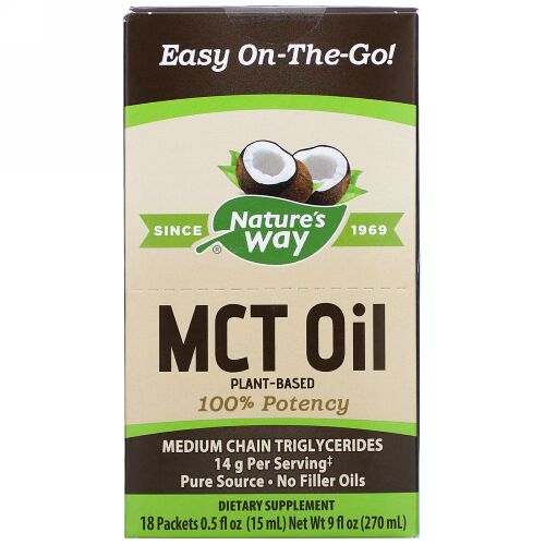 Nature's Way, MCTオイル、18 パケット、各0.5 fl oz (15 ml)