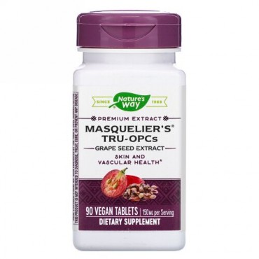 Nature's Way, Masquelier's（マスケリエズ）Tru-OPC、150mg、ヴィーガンタブレット90粒