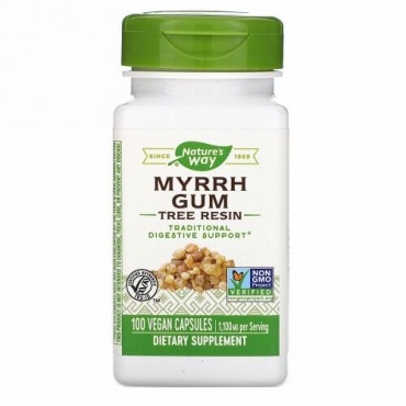 Nature's Way, Myrrh Gum, Tree Resin, 1,100 mg, 100 Vegan Capsules