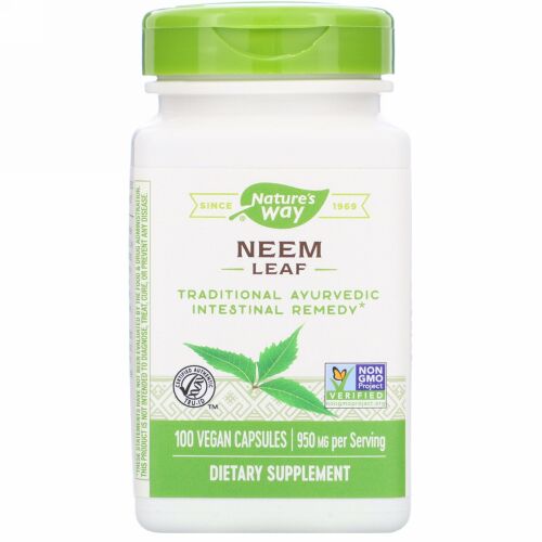 Nature's Way, ニームの葉、950mg、ビーガンカプセル100粒