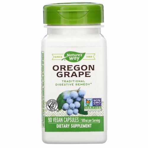 Nature's Way, Oregon Grape, 500 mg, 90 Vegan Capsules