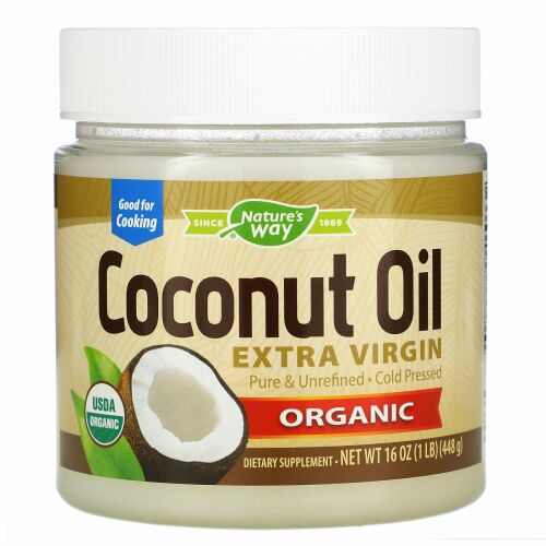 Nature's Way, Organic Coconut Oil、Extra Virgin、16oz (448g)