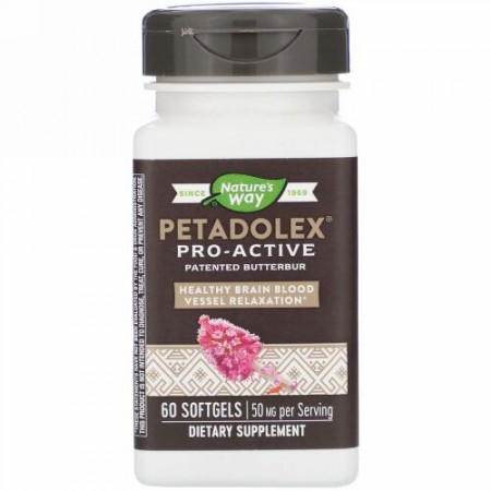 Nature's Way, PETADOLEX, Pro-Active, 50 mg , 60 Softgels