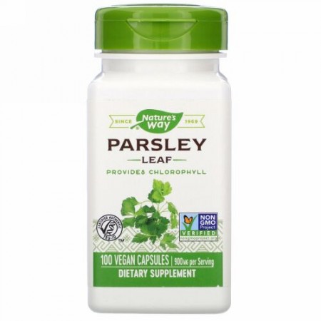 Nature's Way, Parsley Leaf, 900 mg, 100 Vegan Capsules