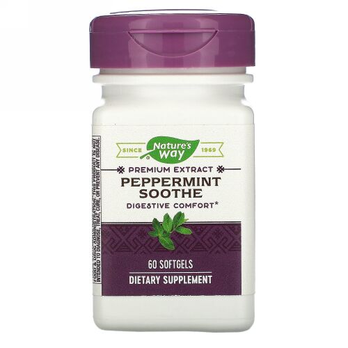 Nature's Way, Peppermint Soothe, 60 Softgels