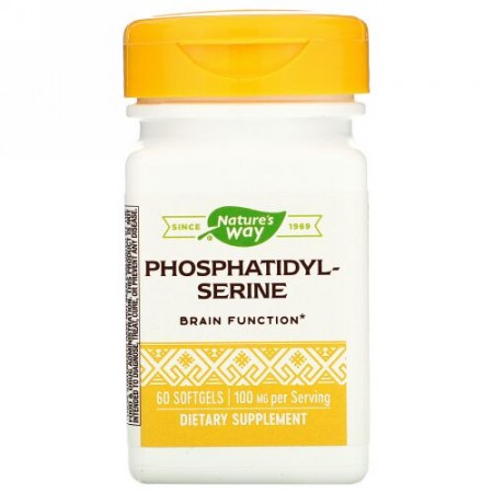 Nature's Way, ホスファチジルセリン、100mg、ソフトジェル60粒